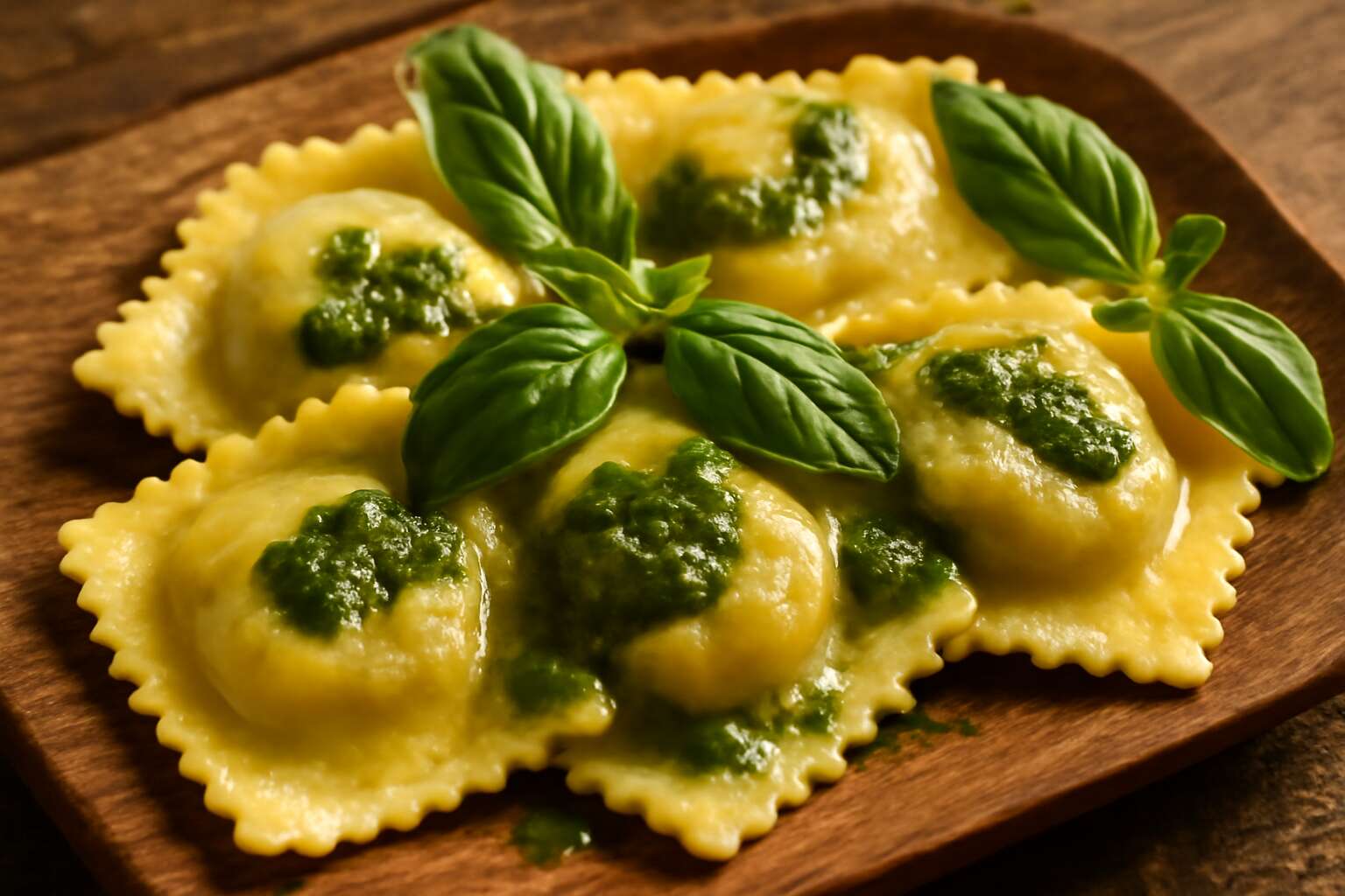 italian food like ravioli