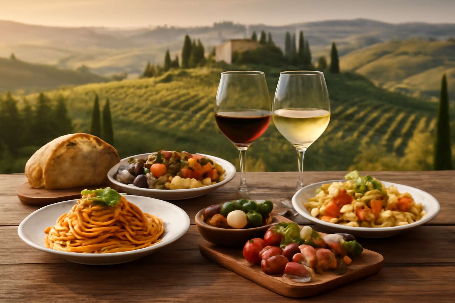 italian food and wine pairing