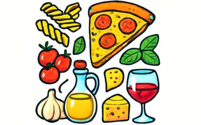 Stunning italian food clipart to spice up your designs.